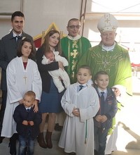 Biskup Gorski krstio peto dijete obitelji Mamić i peto i šesto dijete obitelji Jerčinović